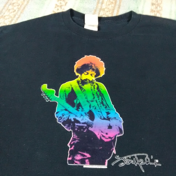 VINTAGE JIMI HENDRIX GRAPHIC TEE MENS LARGE - Picture 9 of 12